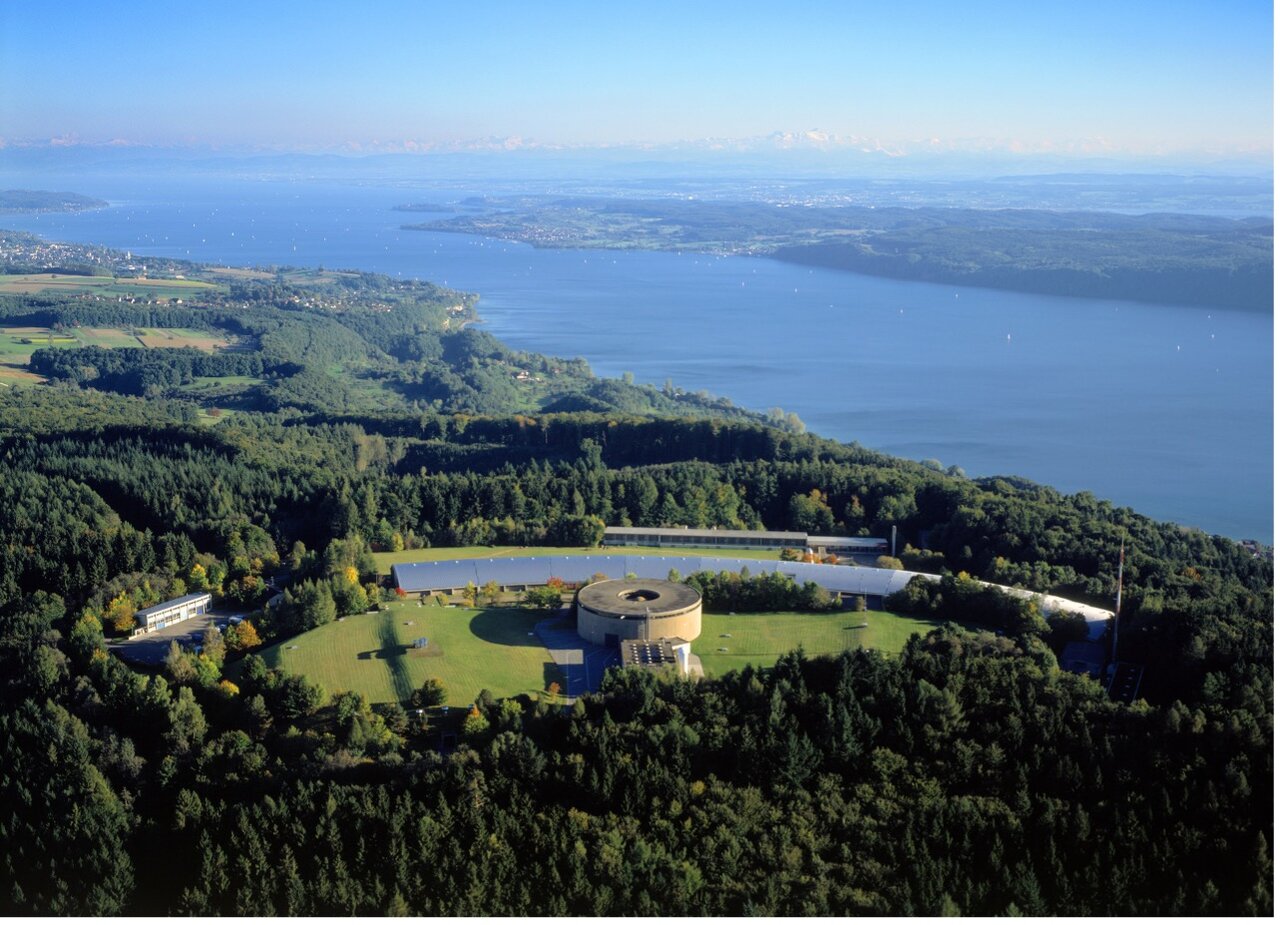 Abbildung 1: Luftbilder der Bodensee-Wasserversorgung auf dem Sipplinger Berg